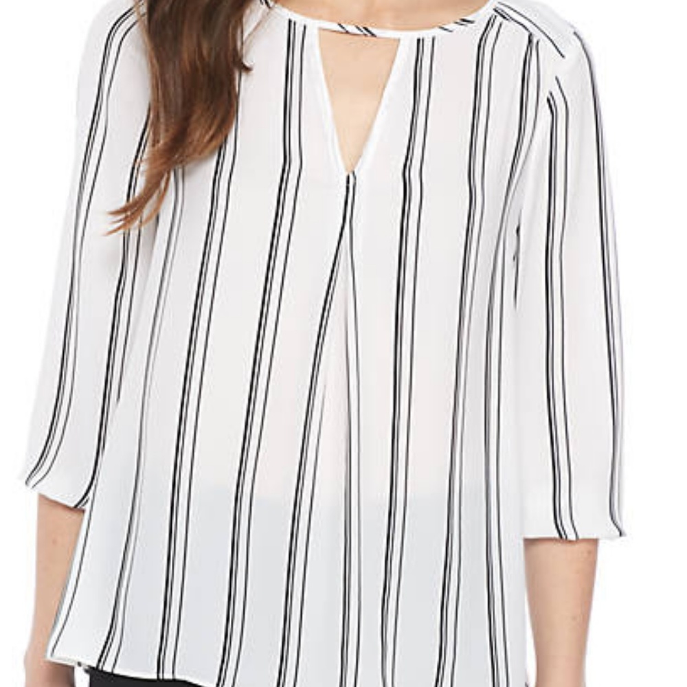 Kaari Blue Peasant Top